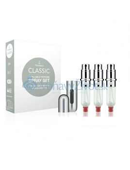 Travalo Classic HD Spray Set - 1 Case + 3 Engines - Silver