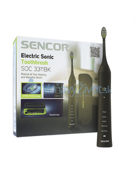 Sencor SOC 3311BK elektrický sonický zubní kartáček