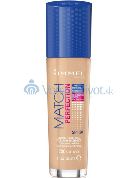 Rimmel London Match Perfection 30ml - 200 Soft Beige