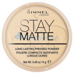Rimmel London Stay Matte Pressed Powder 14g - 001 Transparent