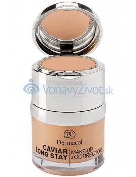 Dermacol Caviar Long Stay Make-Up & Corrector 30ml W, odstín 3 nude