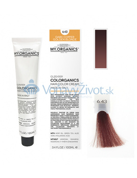 MY.ORGANICS Colorganics 100ml - 6.43 Dark Copper Golden Blonde