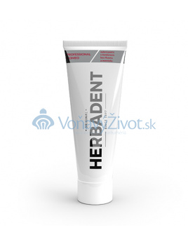 Herbadent Professional Homeo bylinná zubní pasta s ženšenem bez fluoru a mentolu 100 g