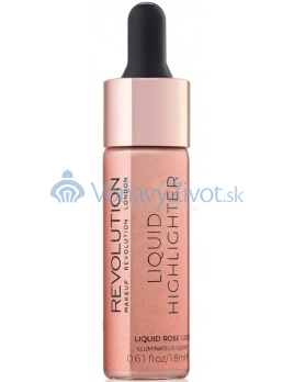 Makeup Revolution London Liquid Highlighter 18ml - Liquid Rose Gold