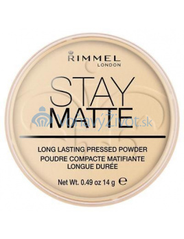 Rimmel London Stay Matte Pressed Powder 14g - 001 Transparent