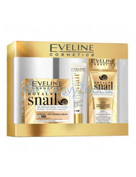 Eveline Royal Snail dárková sada (denní a noční krém 40+ 50ml + matující BB krém 20ml + oční krém 20ml)