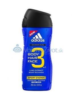 Adidas 3in1 Sport Energy Sprchový gél 250ml M