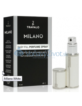 Travalo Milano plnitelný flakon 5ml, bílý