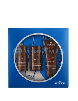 Nuxe Men Essential Skincare dárková sada (deodorant roll-on 50ml + hydratační gél pro všechny typy pleti 50ml + sprchový gél pro všechny typy pokožky 100ml)