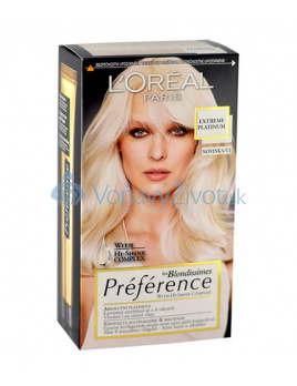 L'Oréal Paris Préférence les Blondissimes Hair Colour 1ks W Extreme Platinum