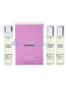 Chanel Chance Twist and Spray 3 Refills EDT W 3x20ml