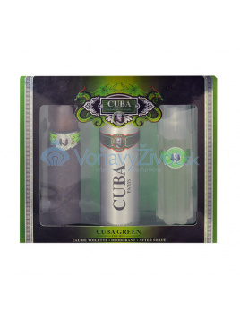 Cuba Green 100ml M Edt 100ml + 200ml deodorant + 100ml voda po holení