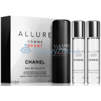 Chanel Allure Homme Sport Travel Spray And Two Refills M EDT 3x20ml