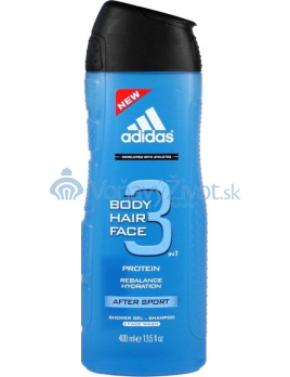 Adidas 3in1 After Sport Sprchový gél 400ml M