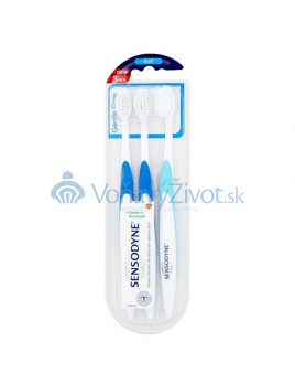 Sensodyne Gentle Care Soft zubní kartáček 3 ks