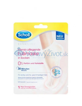 Scholl Expert Care PediMask Macadamia Oil vyživující maska na nohy s makadamovým olejem