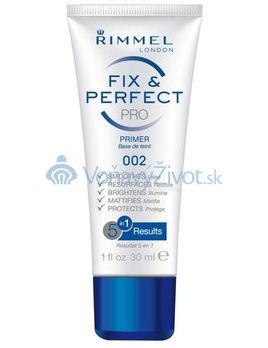 Rimmel London Fix & Perfect PRO Primer 30ml - 002 Transparent