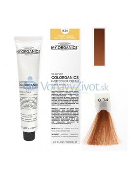 MY.ORGANICS Colorganics 100ml - 8.34 Warm Light Golden Copper