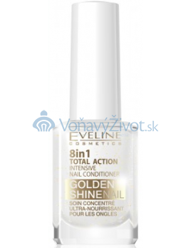 Eveline Nail Therapy 8in1 Total Action Golden Shine Intensive Nail Conditioner 12ml