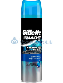 Gillette Mach 3 Complete Defense Extra Comfort gél na holení 200 ml