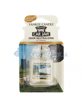 Yankee Candle Osvěžovač do auta Clean cotton 1x visačka