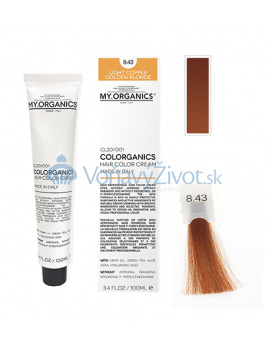 MY.ORGANICS Colorganics 100ml - 8.43 Light Copper Golden Blonde
