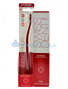 Swissdent Extreme Whitening Toothpaste 50ml + kartáček Whitening Soft