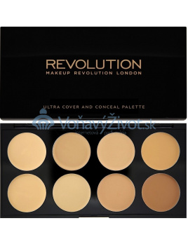 Makeup Revolution London Ultra Cover And Conceal Palette 10g - Light-Medium