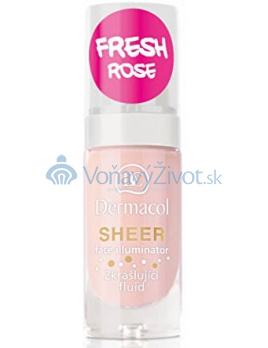 Dermacol Sheer Face Illuminator 15ml - Fresh Rose