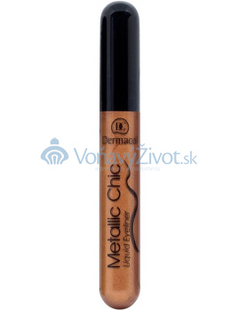 Dermacol Metallic Chic Liquid Eyeliner 6ml - 2 Bronze