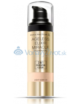 Max Factor Agéless Elixir 2v1 Foundation + Serum 30ml - 40 Light Ivory