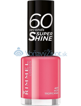 Rimmel London 60 Seconds Super Shine Nail Polish 8ml - 407 Hot Tropicana