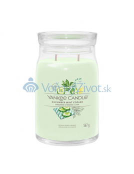 Yankee Candle Cucumber Mint Cooler signature svíčka velká 567 g