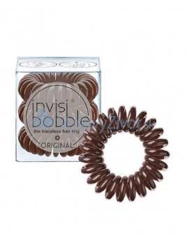 Invisibobble ORIGINAL gumičky do vlasů Pretzel Brown 3ks