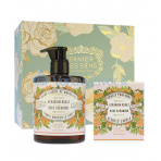 Panier Des Sens Rose Geranium dárková sada sprchový gél 70 ml + tělové mlieko 70 ml + krém na ruce 30 ml