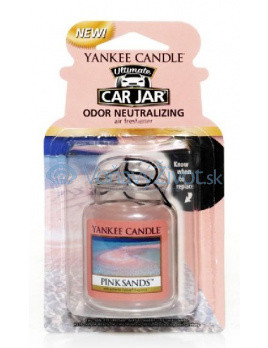Yankee Candle Osvěžovač do auta Růžové písky 1x visačka
