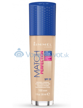 Rimmel London Match Perfection 30ml - 100 Ivory