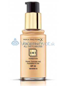 Max Factor Facefinity 3in1 Foundation 30ml - 63 Sun Beige