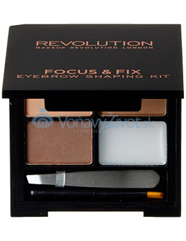 Makeup Revolution London Focus & Fix Eyebrow Shaping Kit 5,8g - Light Medium