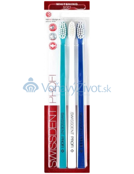 Swissdent Profi Whitening Soft Trio - Turquoise, White, Dark Blue