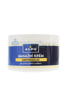 Alpa Masážní krém univerzální pro pocit uvolnění a svěžesti 250 ml