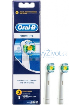 Oral-B Pro White Electric Toothbrush Heads 2 Pack