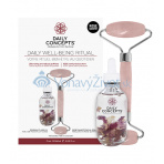 Daily Concepts Daily Well-Being Ritual dárková sada Daily Rose Quartz Facial Roller + Rose Multi-Use Oil 60 ml